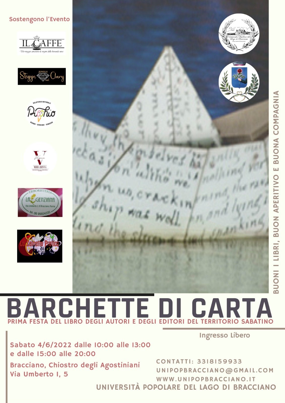 “Barchette di Carta”: festival del Libro a Bracciano (RM)